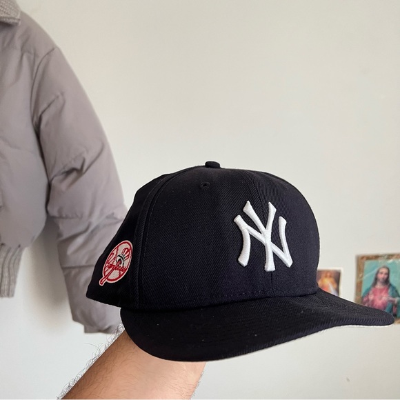 New Era Other - New Era Black New York Yankees Fitted Cap with White NY Emblem